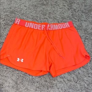 Orange Under Armour Shorts